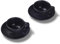 Terra Home 2er Cappuccino-Tassen Set - Schwarz, 200 ml, Matt, Porzellan, Dickwandig, Spülmaschinenfest, italienisches Design - Kaffee-Tassen Set mit Untertassen
