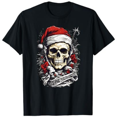 Weihnachtsoutfit Totenkopf Weihnachten Death Heavy Xmas T-Shirt