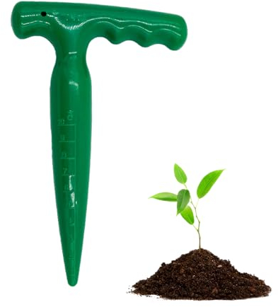 Strumenti per Semina,Dosatore di Semi,Seminatrice,Strumenti per Semina,Plastica Distributore di Semi Portatile,Piantatore di Bulbi,Seminatrice Prato,Strumenti di Giardinaggio per Trapianto(Verde)
