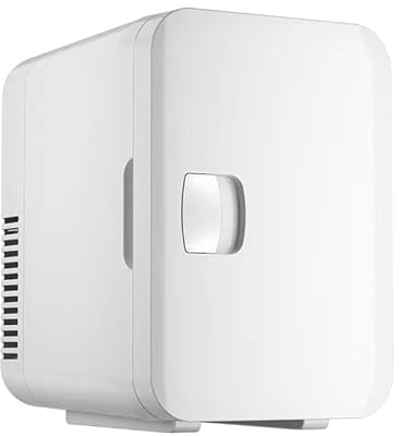 Compact Mini Fridge | Super Quiet & Portable Mini Fridge for Bedrooms | Drinks, Skincare & Beauty | 6L Capacity - Small Fridge with Can Holder