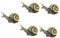 Sosoport 5St Schneckenschmuck aus reinem Kupfer Mikrolandschaft Kupferschnecke Vintage Schneckenskulptur Schneckendekoration für zu Hause Wohnkultur Bürodekoration Schneckendekor aus Metall