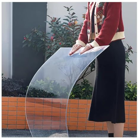 ZLRBN Planchas Policarbonato Transparente, Paneles Plástico Policarbonato para Invernadero Bricolaje, Revestimiento Marco Frío para Marquesinas (1.56x15m/5.1x49.2ft)