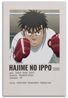 NUSLNG Poster Hajime No Ippo, dekorativer Leinwand-Kunstdruck, Wandkunst, Dekoration, Wohnzimmer, moderne Familienschlafzimmer-Dekoration, 30 x 45 cm, ungerahmter Stil