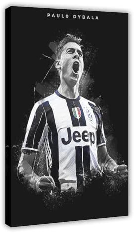 GJHTQLP Paulo Dybala Leinwand-Poster, Schlafzimmer, Dekoration, Landschaft, Büro, Raumdekoration, Geschenk, 30 x 45 cm