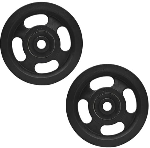 Topfinder Seilrolle 100mm, Umlenkrollen für Seile Seilrollen mit Kugellager Riemenscheibe Ersatzteile Fitnessgeräte Kraftstation Rollen, 2Pcs