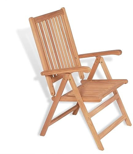 HETFTJN Loungesessel Gartenstuhl Balkonstuhl Balkon Sessel - Verstellbare Gartenstühle 2 STK. Massivholz Teak für Garden Outdoor Terrassen Balcony