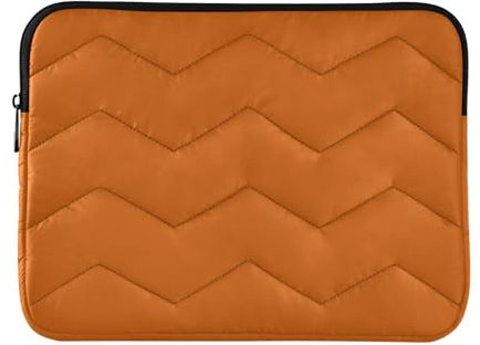 Laptop Cases Burnt Orange Protective Case with Zipper Briefcase Carrying Cover, 15-15.6 Inch