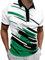Men's Polo Shirt with Zip Summer Short Sleeve Polo Shirt, Stretch Golf Leisure Polo Shirt for Men, Lightweight Business Casual T-Shirts Breathable Sports Shirt T-shirts M-5XL, Green, M