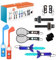 Shiptree 12-in-1 Sport Zubehör Set für Nintendo Switch 2 Controller (2025), Golf Schläger X2, Tennisschläger X2, Delikat Schwert X2, Armbänder X2, Beinschlaufe X2, Griffe X2