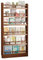 Behind the door bookshelf Bookshelf hidden storage behind door Solid wood material space saving Compact children's bookshelf suitable for bedroom, baby room and living room Walnut 50*10*174cm