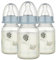 babynova Set di Biberon 120ml (3 pezzi) con tettarella in silicone a flusso lento anti-colica per neonati - Prodotto in Germania - Senza BPA - Elefanti