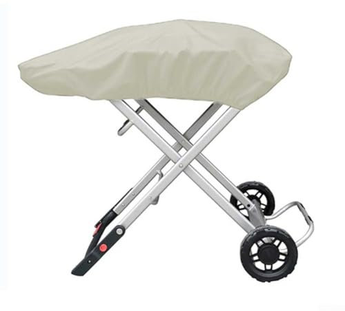 Traveler Gasgrill-Abdeckung für WEBER, 210D Oxford-Gewebe mit PVC-Futter, 101 x 49 x 25 cm, passgenau, wetterfest, UV-beständig, verstellbare Gurte für Windschutz