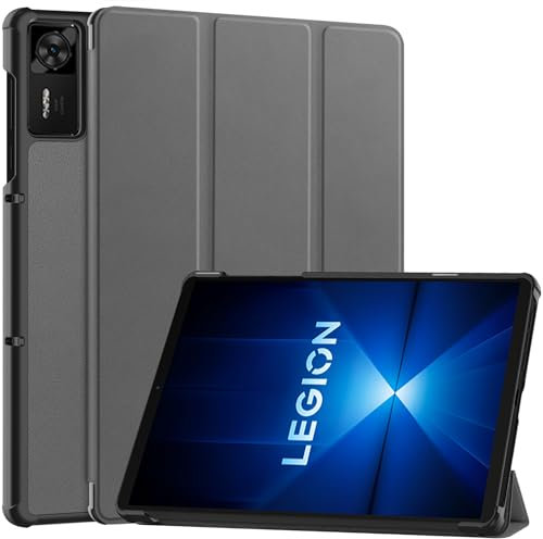Case for 2025 Lenovo Legion Y700 4th Gen TB-322 (8.8-Inch) Tablet Case Slim Lightweight Protective Shell Leather Cover for Lenovo Legion Y700 4th With Auto Sleep/Wake (Grey)