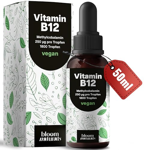 Vitamin B12 hochdosiert – 50 ml – 1800 Tropfen
