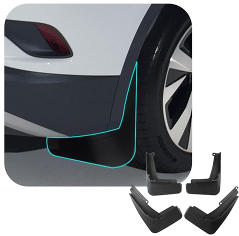 [4 Stück] CDEFG Kompatibel mit VW ID.4 ID4 ID.5 ID5 GTX Pro 2020-2024 2025 Schmutzfänger Schlamm spritzwassergeschützte Platte Spritzschutz Kotflügel Auto Zubehör
