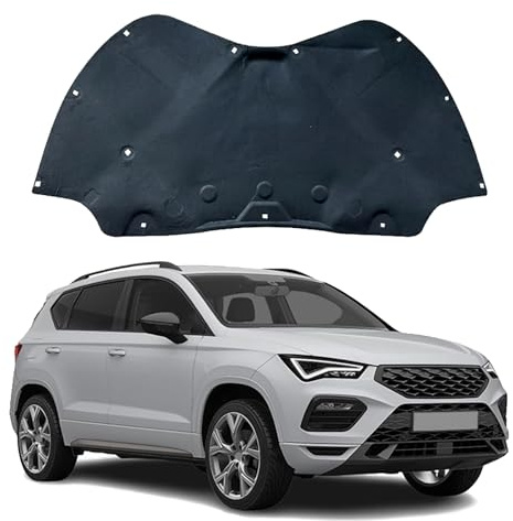 LUGIWN Capot Moteur Insonorisation Isolation Thermique Coton pour Seat 2016 2017 2018 2019 2020 2021 2022 2023, Coussin d'isolation Acoustique pour Capot Avant de Voiture
