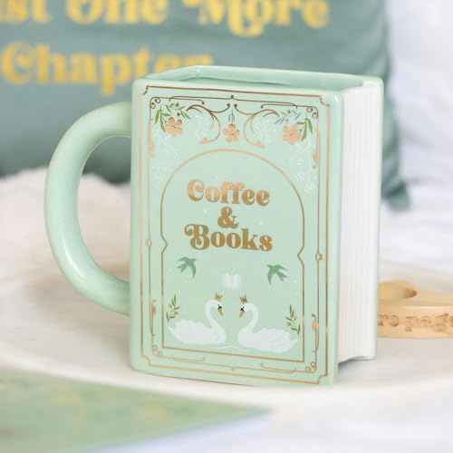I Love Books Pink Book Shaped Mug