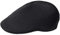 Kangol Tropic 507 Ventair Flatcap Schirmmütze Schiebermütze Sommercap (L (58-59 cm) - schwarz)