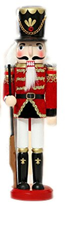 England Style Nutcracker Soldier Gunman Christmas Ornament Gifts Holidays Presents 12 inches Tall