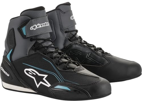 Alpinestars Unisex 2510419-119-9.5 Motorcycle Boot, Schwarz Grau, 42 EU