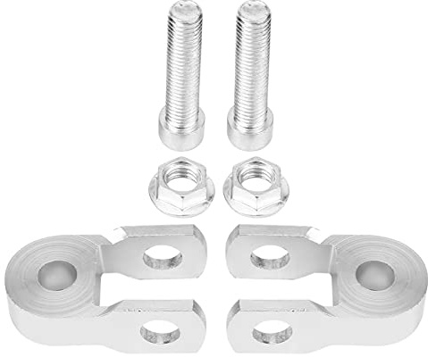 crf 110 shock extender + Motorrad Stoßdämpfer | 2 Stück Universal Motorcycle Rear Shock Absorber Riser Höhenverlängerung Silber(With Screw)