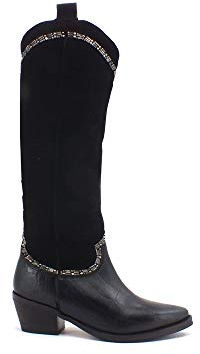 Coral-blue Stivale Texano Black CB.K320.09