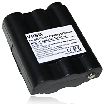 vhbw 1x Akku kompatibel mit Alan/Midland GXT-700, GXT-710, GXT-720, GXT-750, GXT-756, GXT-757, GXT-775 Funkgerät, Walkie Talkie (700 mAh, 6 V, NiMH)