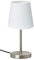 Trango 2017-09WL LED Nachttischlampe *WHITNEY* Tischleuchte mit Stoffschirm in Weiß inkl. 1x E14 LED Leuchtmittel 3000K warmweiß, Lampe, Fensterbank Leuchte, Nachttischleuchte für Schlafzimmer