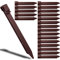 Aoipend Lot de 30 piquets de Jardin en Plastique Robustes pour Bordures de terrasse et Tente de Jardin Marron 25,4 cm