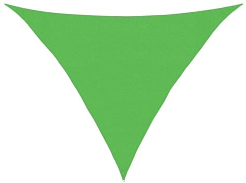 vidaXL Voile d'Ombrage Protection Voile Solaire Voile de Parasol Anti UV Jardin Patio Terrasse Balcon Extérieur 160 g/m² Vert Clair 3x3x4,2 m PEHD