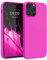 kwmobile Handyhülle für iPhone 12 Pro Max Hülle, für iPhone 12 Pro Max Case - Hülle Silikon - kabelloses Laden - Magenta