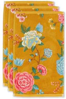 Pip Studio Gästetuch-Set Good Evening 3X Farbe Gelb, Größe 30x50 x 3