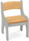 Original Levin Kinderstuhl von BioKinder® | Holzstuhl, Stuhl für Kinder aus 100% Bio-Massivholz, natürlich geölt & lasiert, Erle und Elefantengrau