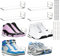 YOUEON 8 Pack Floating Shoe Display Shelf with Hardware, 8 x 3 Inch Acrylic Shoe Shelf for Wall, Floating Sneaker Shelves for Bedroom, Gaming Room, Sneaker Collection, Easy to Install