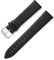 MMAXZ Dünne Lederarmbänder 8-22mm Uhrenarmbänder Uhrenzubehör Weiches Leder 20mm Uhrenarmband Uhrenzubehör, Schwarz, 21mm