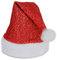 Folat 66096 Weihnachtsmütze Rot Glitter Mütze Weihnachten Nikolaus rot für Erwachsene & Kinder Weihnachtsfeier Weihnachtsmarkt