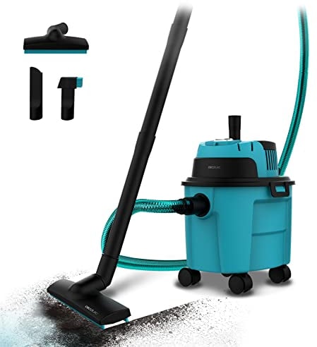 Cecotec Aspirapolvere Solidi e Liquidi 10 L Conga Rockstar Wet & Dry Compact. 1000 W, 18 kPa, Doppia funzione: Aspiratore e Soffiante, Ultraleggero e Compatto, Ruote, Raggio d'azione 5m