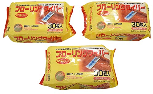 Sujhyrty Disposable Microfibre Electrostatic Floor Cloths for Flat Swivel Mop Multi Fitting Cleaning Wipes Dust Removal Mop Paper 3 Packs