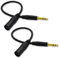 Czyuntuo XLR to 1/4 Cable,1/4 Inch TRS to XLR Male Plug Stereo Balanced Interconnect Microphone Cable for Audio Speaker -2 Pack 1 ft