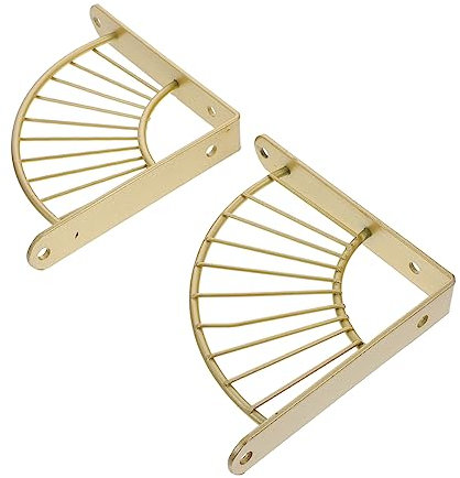 Zerodeko 2stücke Wandmontierte Regalträger Aus Fan-förmige Wandhalterung Für Regale Dekorative Unterstützung Für Badezimmer Und Wohnzimmer Rustikaler Stil