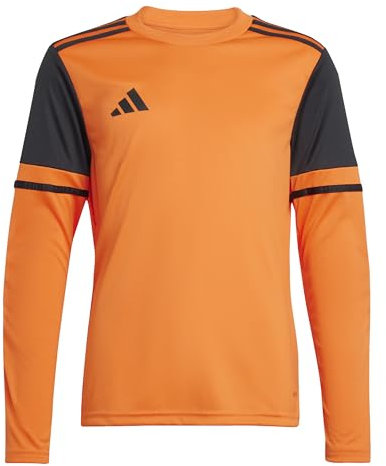 adidas Unisex Kids SQUADRA25 Goalkeeper Jersey Long Sleeve Kids, Semi Impact Orange/Black, 9-10 Years