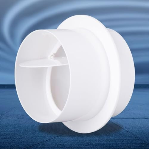 Clapet anti-retour en PVC pour ventilateur de salle de bain, grille d'aération (150 mm)