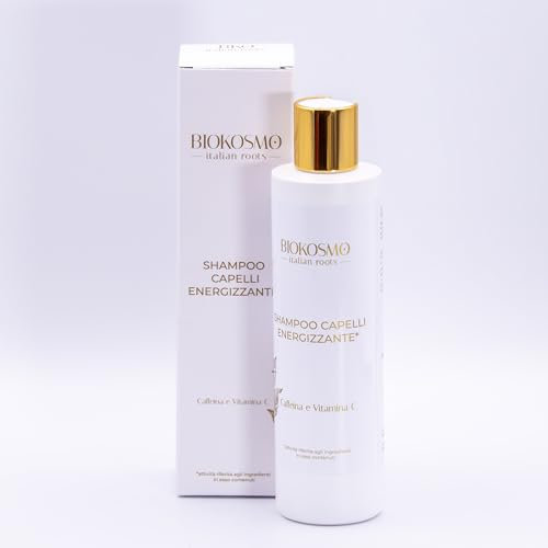 BIOKOSMO - italian roots - Pflegendes Haar-Shampoo. Koffein und Vitamin C. 250 ml. 100% Made in Italy und tierversuchsfrei