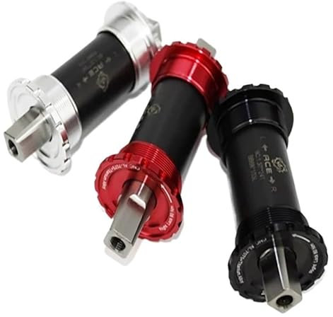 GFDSGRE Movimento Centrale Perno Quadro Cuscinetto for Albero Cavo in Titanio for Movimento Centrale Bici, Nero 103 mm 107 mm 110 mm 113 mm Movimento Centrale MTB(103 Black)