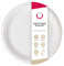 DOT Horeca Solutions 200 Piatti piani bianchi carta bagassa 26 CM usa e getta monouso polpa di cellulosa compostabili bio bianco asporto catering ristoranti pub party feste delivery