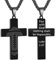 Caiduoduo American Football Edelstahl Kreuz Bibel Anhänger Halskette Erstkommunion Taufe Sport Schmuck