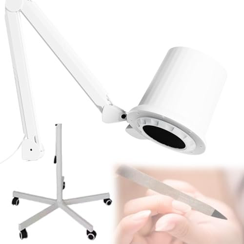 Quixnova 80W Nail Dust Collector with Reusable Filters, Professional Nail Dust Extractor Nail Vacuum Cleaner Fan Manicure Tool for Acrylic Gel Nails