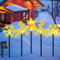 Acryl Weihnachtsbeleuchtung Außen,LED Gartenstecker Set,5 Stück Weihnachtsdeko Outdoor,LED Gartenstecker Weihnachten,Lichterkette Außen,Garten Lichterkette,Weihnachtsbeleuchtung für Garten,Terrasse