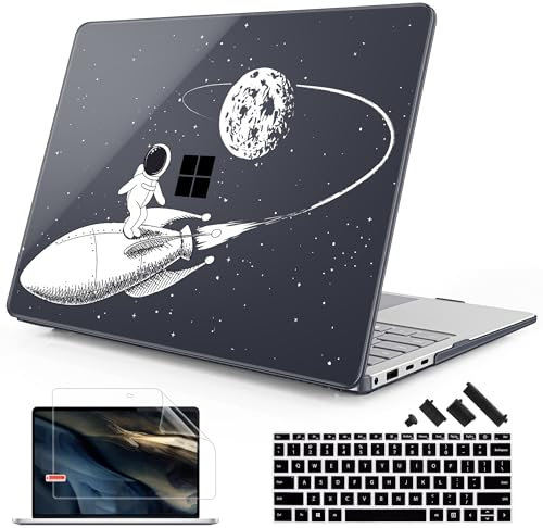 Mektron Case for 13.8 Microsoft Surface Laptop 7 Windows 11 AI PC 2024 Surface Laptop 13.8 Inch Cover Fits Model 2036, Keyboard Cover +Screen Protector +Dust Plugs, Astronaut