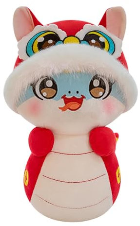 Peluche Année du Serpent, Jouet en peluche mascotte serpent | 2025 Serpent Année Mascotte Souvenir Porte-clés Charme | Décorations du nouvel an de l'année du serpent, pendentif porte-clés de jo